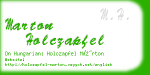 marton holczapfel business card